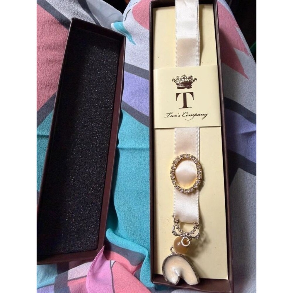Two's Company Sea Fantasy Austrian Crystal Ribbon Bookmark